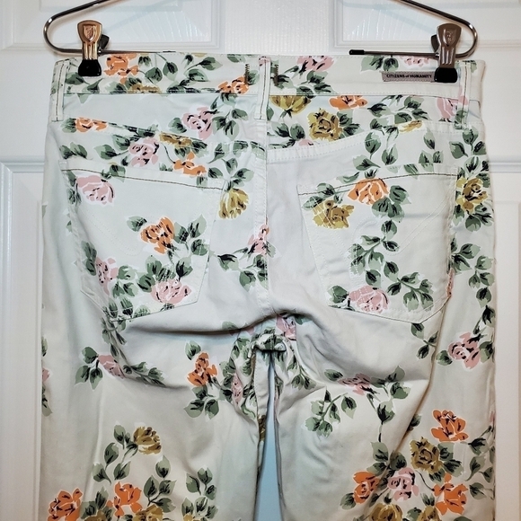 Citizens of Humanity Thompson Skinny Jeans Sz 28 Floral - Picture 6 of 10